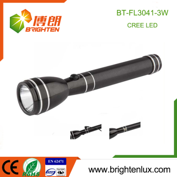 Factory Wholesale 2AA Ni-Mh Battery Used Metal Material Long Beam Camping 3w High Power Rechargeable led Flashlight
