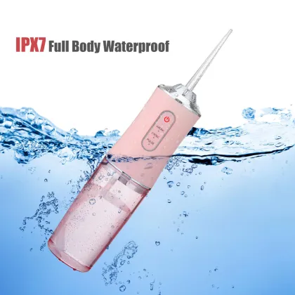 Professional Rechargeable Water Flosser: 3-Speed Dental Irrigator for Waterproof Deep Cleaning