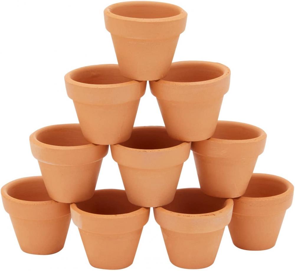 1 pentole in terracotta da 1/2 pollici con fori di drenaggio