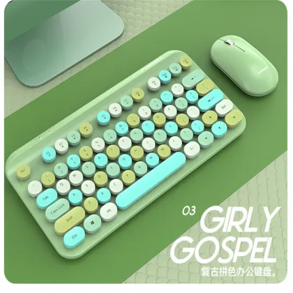 LVKI-WI8 75-Key Retro Mute Wireless Keyboard: A Convenient Computer Hardware and Software Solution