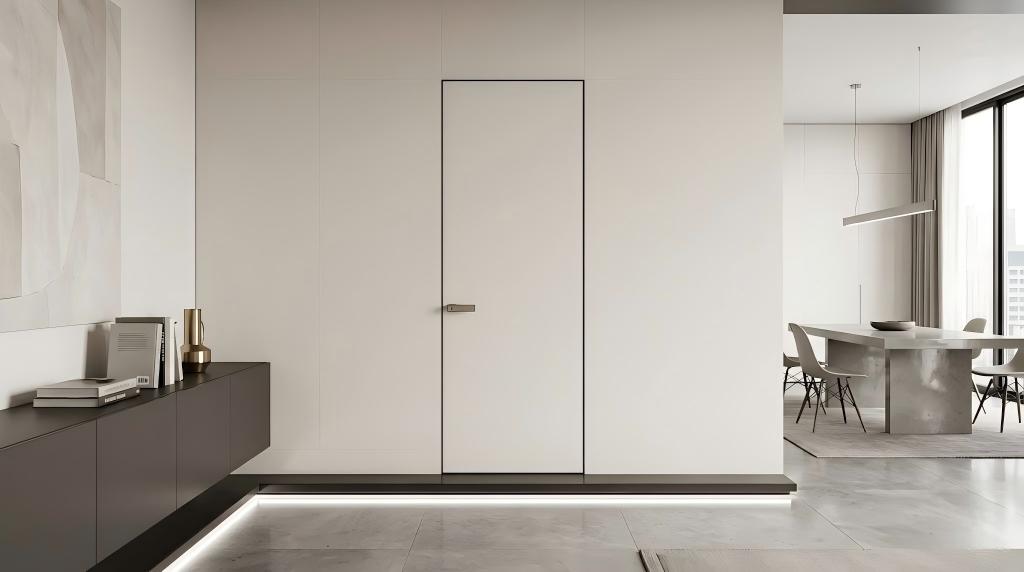 invisible wooden door