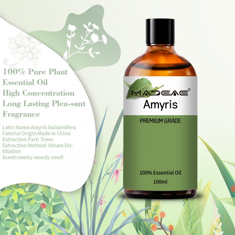 Aceite esencial de Amyris de alta calidad pura natural de alta calidad a precio mayorista