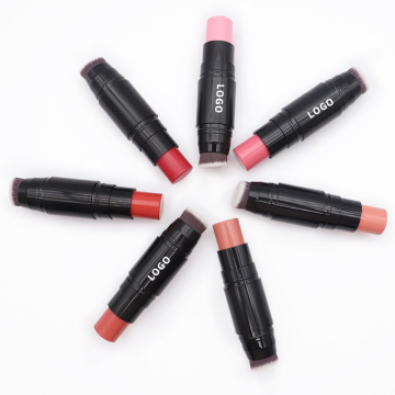 OCHAIN Hot Sale Private Label Liquid Powder Blusher Cheek Cream Blush with Brush OEM ODM Vega