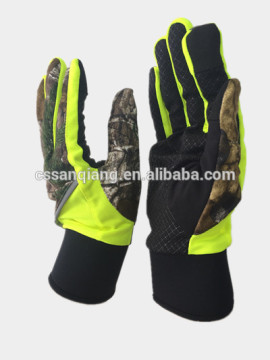 High stretch Neoprene camo hunting gloves/Neoprene gloves With Anti-slip Printing & Touchscreen