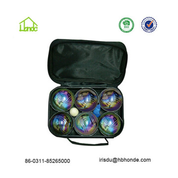 6 Metal Boules with Nylon Carrying Bag