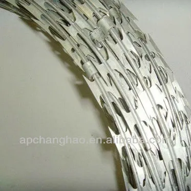 Electro galvanized razor mesh