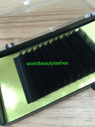 korea silk individual lashes matte elliptical base eyelash extensions