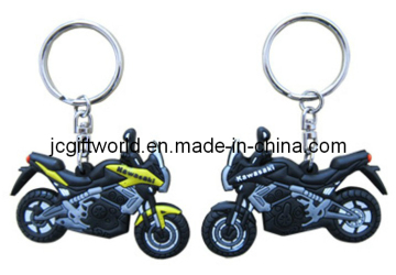 3D Soft PVC Rubber Motorcycle Keychain/ Key Chain