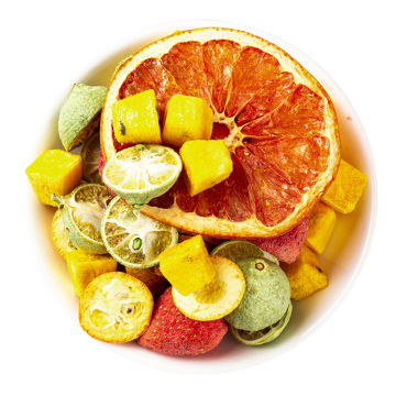 100% Natural Mixed Dried Fruit: Strawberry, Grapefruit, and Passion Fruit Tea