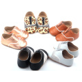Heißer Verkauf weiche Leder-Baby-Säuglings-Kleinkind-Schuhe