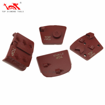 Magnetic Diamond Concrete Grinding Shoe with Double Bar Dot Segments