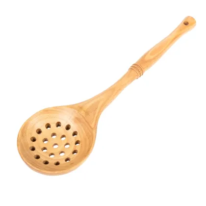 Natural Wood Kitchen Utensil Set: Wooden Culinary Tools for Cooking