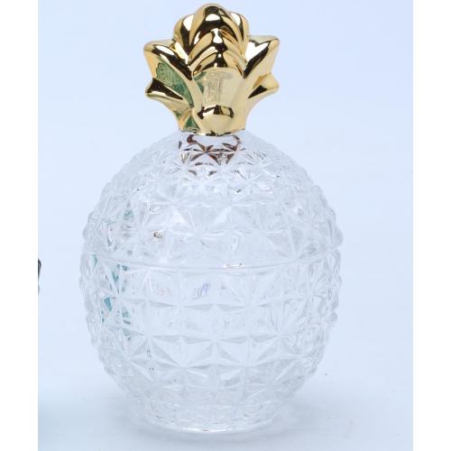 Luxury Copper Glass Pineapple Storage Jars