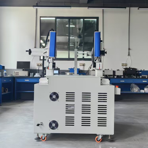 Máquina de marcação com lasers múltiplos com módulos em movimento