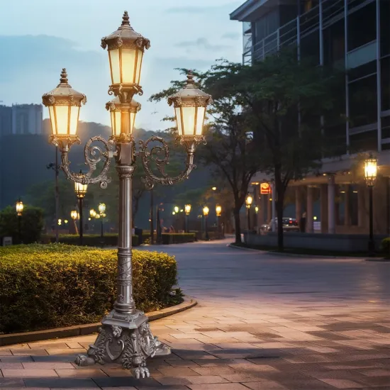 European Style Waterproof Garden Lanterns: Luxury Outdoor Road Lamp Posts for Courtyard and Landscape Lighting