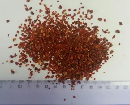 clean dehydrated tomato grains