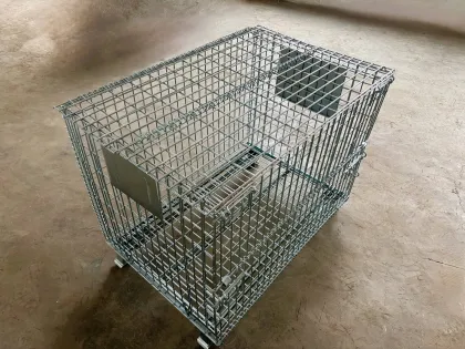 Space-Saving Foldable Storage Cages with Flip Lids