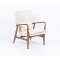 Diseñador moderno de madera maciza mezcla de lana Carlo Chair