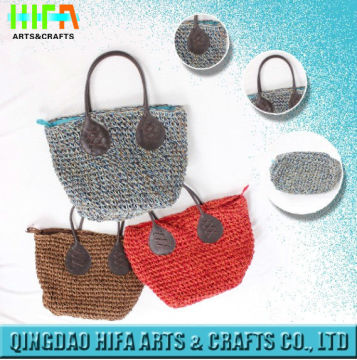 Fashion Colorful Women Straw Bag Discount Straw Tote Bag