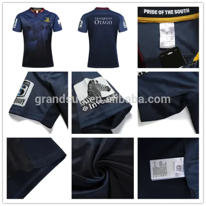 Christmas sales promotion rugby football wear thailand quality cheap rugby training shirt dri fit sublimated league rugby jersey