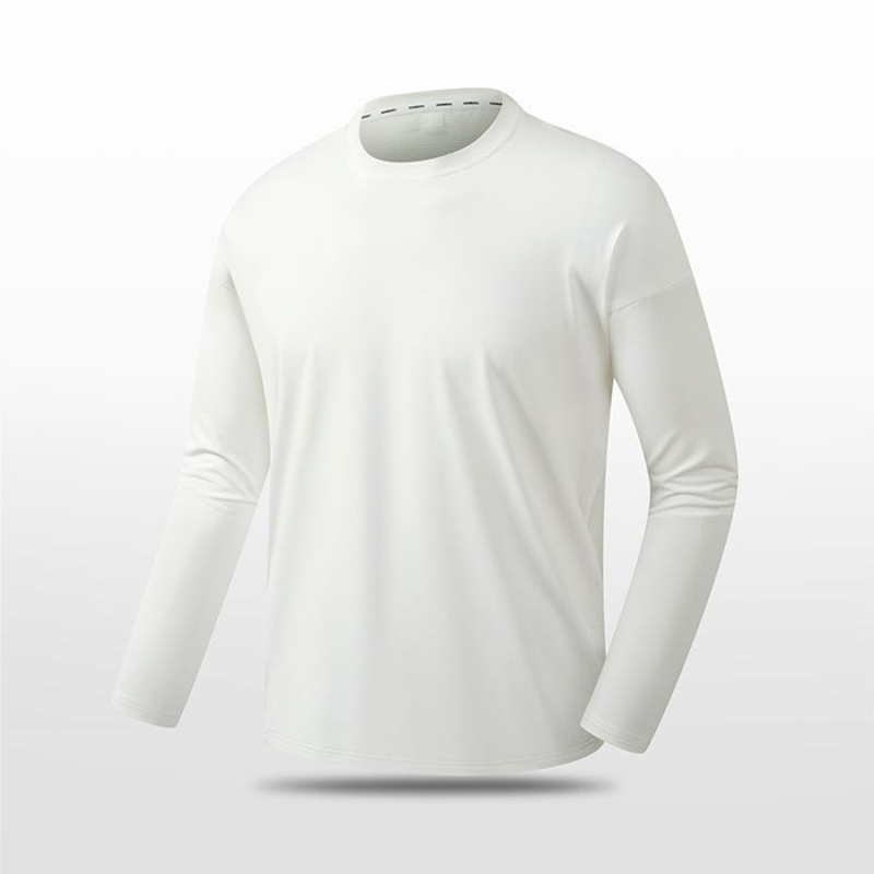 Wholesale Solid Color Long Sleeve Sports Shirt