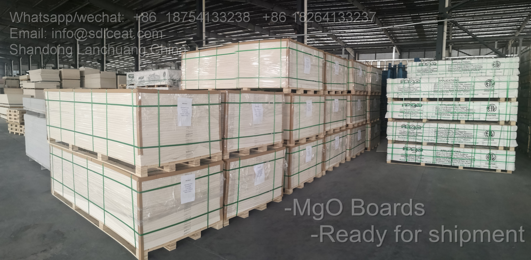 mgo boards shipment