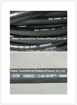2015 china!!!steel wire braided high pressure rubber hose DIN EN853-1SN