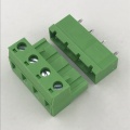 pluggable straight pin male and female terminal block