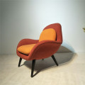 Modern italiano de couro italiano desmaiar cadeiras de lounge modernas