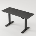 Black color PU leather office adjustable desk