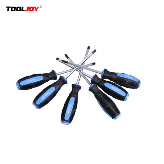 SL Head Screwdriver with Straight Slotted Tip and Soft Grip Handle