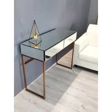 Contracted Style Mirror Drawer Table Furniture