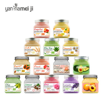 Fruit Acid Bath Salt Scrub - Body Scrub and Shower Gel Exfoliator