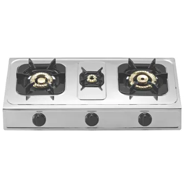 Three burners household gas stove