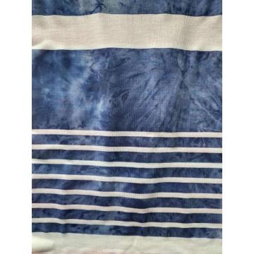 Poly Rayon Auto Stripe With Tie-Dye