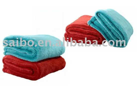 Solid Micro plush fleece blanket