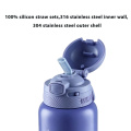 زجاجة معزولة من الفولاذ المقاوم للصدأ 2 في 1 للأطفال