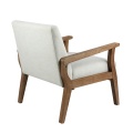 Ξύλινες καρέκλες με μοντέρνο λινό ύφασμα
