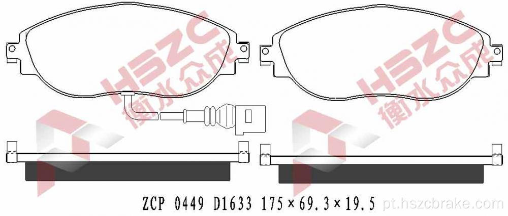 FMSI D1633 PAT DE FREIO CERAMICO PARA VW