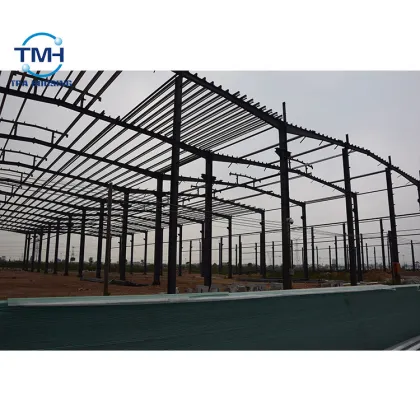 Prefabricated low price structural steel building warehouse light steel structures
