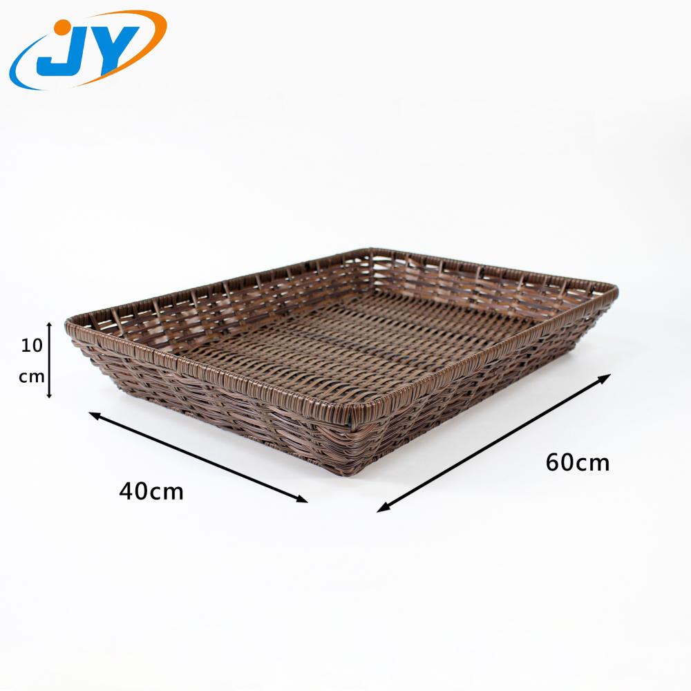 PP rectangular rattan bread basket