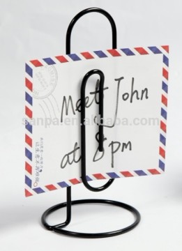 creative Metal Wire Paperclip Note Holder /memo holder