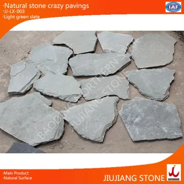 Crazy paving stone irregular shapes natural stone slate for floor paving