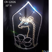 2018 animales Rhinestone corona Tiara