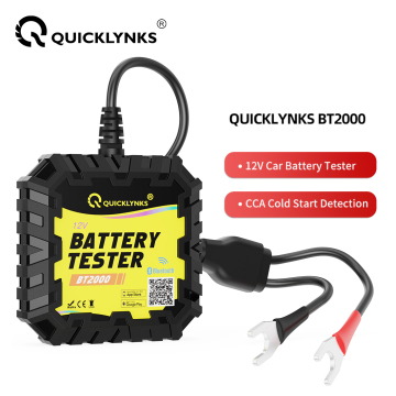 Quicklynks 12V Car Battery Tester BT2000 - Bluetooth 4.0 Automotive Battery Monitor