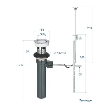 US Standard Bathroom Accessories: Flange Wash Basin, Sink Drain Pipe, Grating Covers & Drain