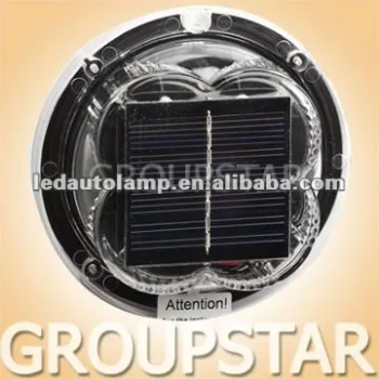 Round LED Dock Light with Solar Panel