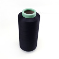 Conductive polyester drawn yarn