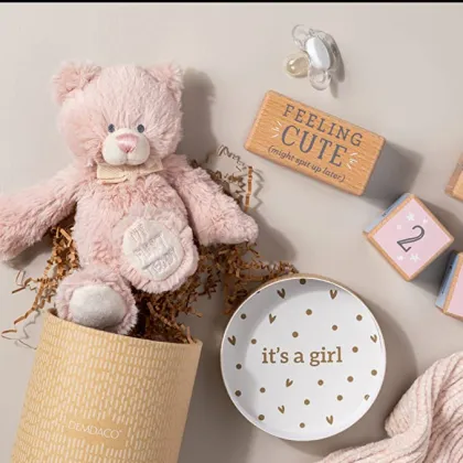 Custom Newborn Wooden Monthly Milestone Set - Beech Baby Square Milestone Blocks