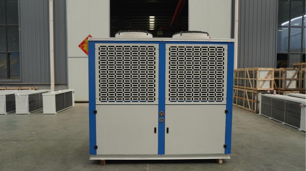 Condensador refrigerado por aire de 58kw refrigerado con dos ventiladores